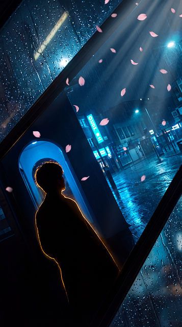 Silhouette, Cyberpunk, Futuristisch