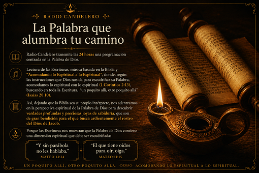 Bíblico, Rolo, Lâmpada, Palavra, Cristão