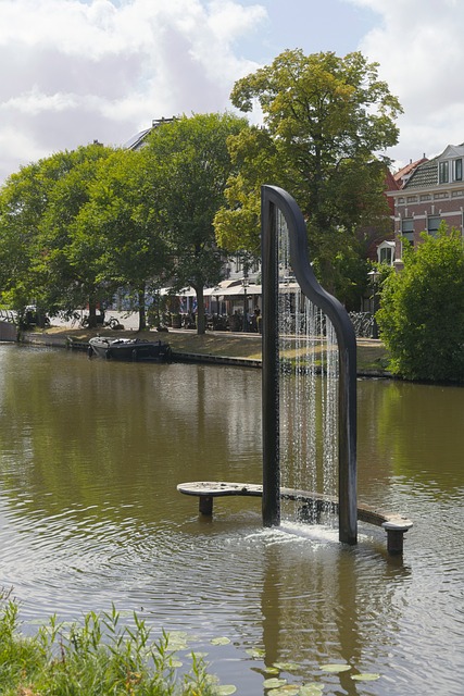 Free Harp Fountain photo and picture