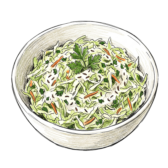 Free salad coleslaw cabbage illustration