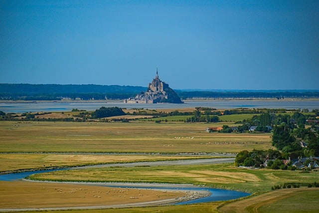 Monte Saint Michel, Normandia
