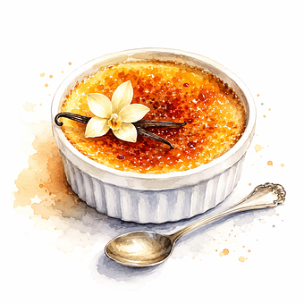 Creme-Brulee, วนิลา, น้ำตาลคาราเมล, กรอบ