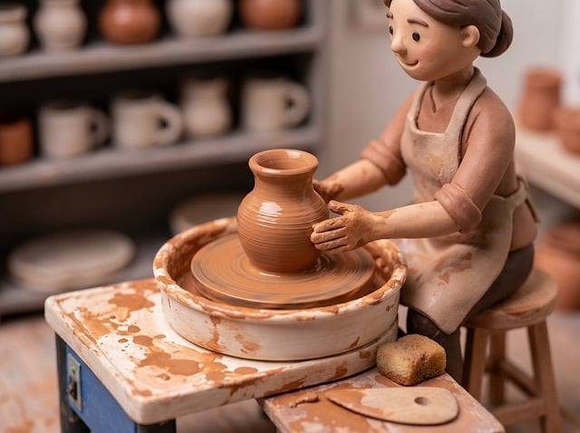 Free ceramics pottery handcrafted illustration