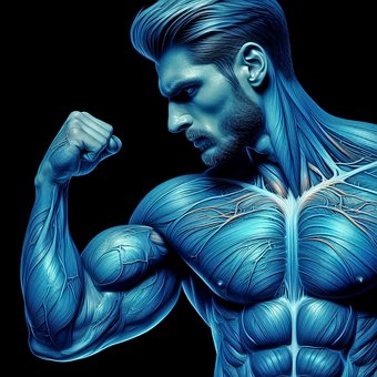 Free Muscles Blue illustration and picture