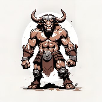Free Minotaur Fantasy illustration and picture