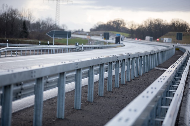 Free Highway Guardrail photo and picture