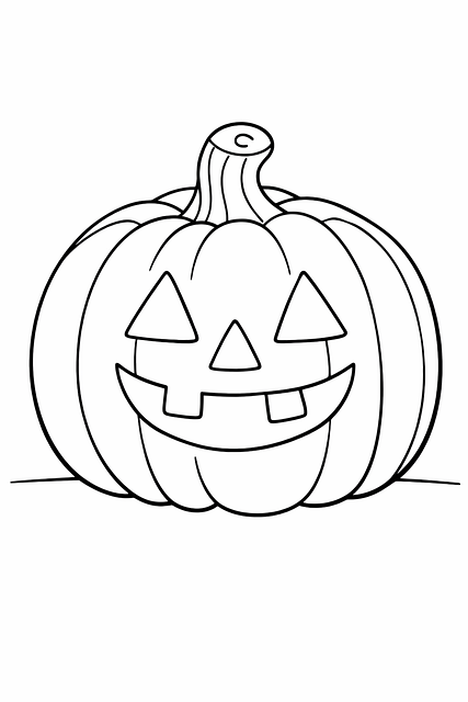 Halloween, Pompoen, Zwart En Wit