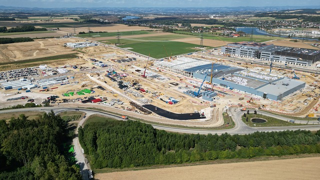 Free Construction Site Aerial View photo and picture