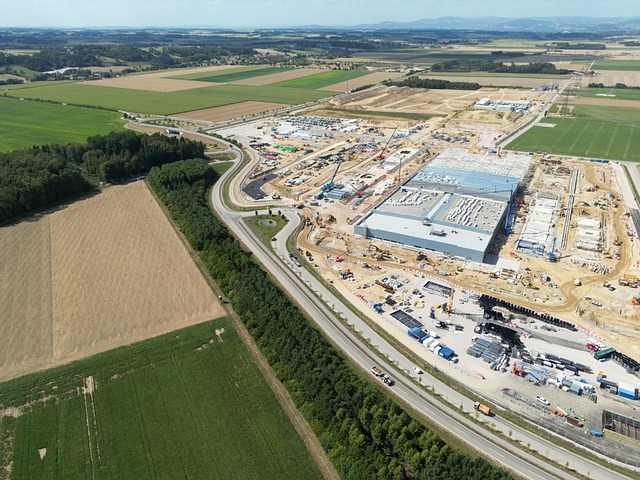 Free Aerial Photograph Construction Site photo and picture