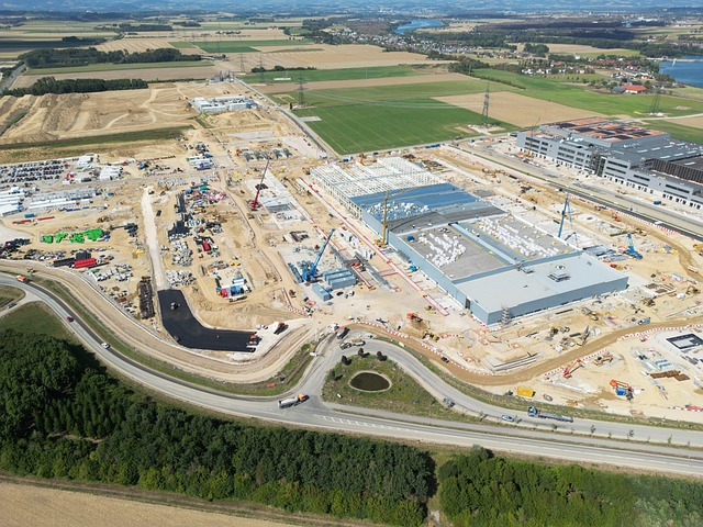 Free Construction Site Aerial View photo and picture