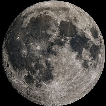 Free Moon Craters illustration and picture