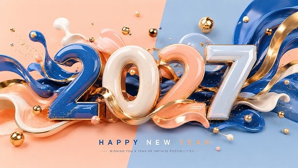 Godt Nytt År, 2027, Feiring, Fyrverkeri