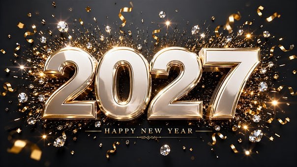 Godt Nytt År, 2027, Feiring, Fyrverkeri