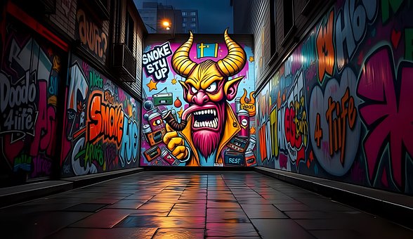 Free Graffiti Mural illustration and picture