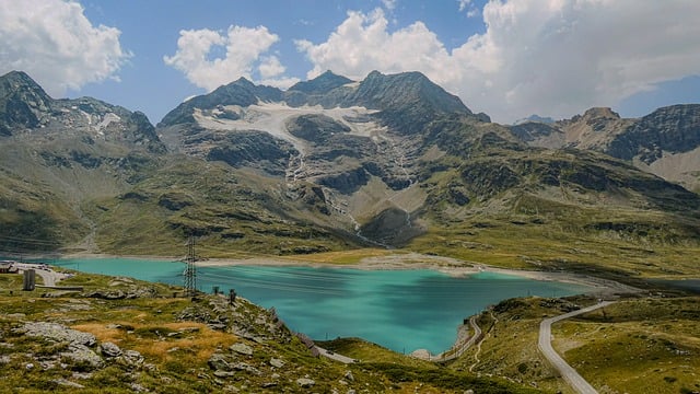 See, Berge, Italien, Bernina, Schweiz