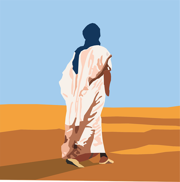 Free person desert sahara vector