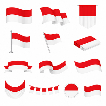 Indonezia, Steaguri, Roșu Și Alb
