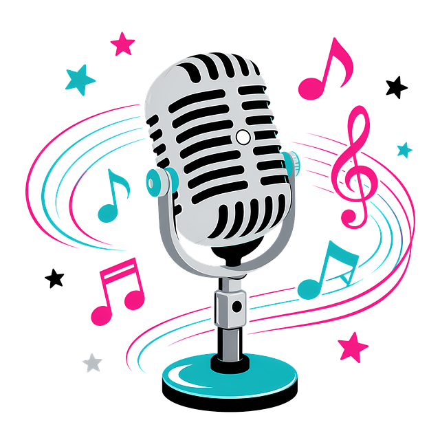 Free retro microphone vintage microphone music illustration