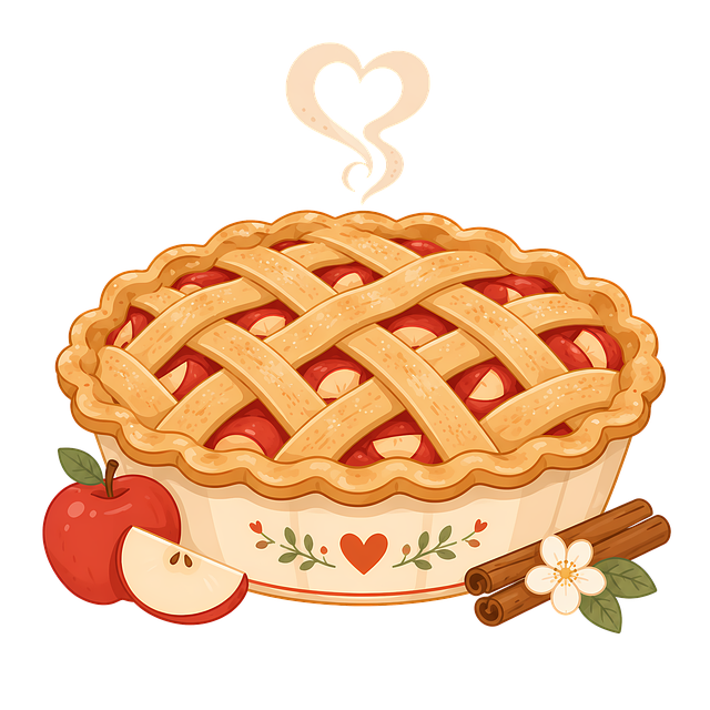 Free apple pie homemade pie lattice pie illustration