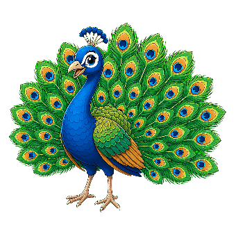 Påfugl, Karikatur, Clip-Art