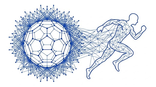 Free abstract running human illustration