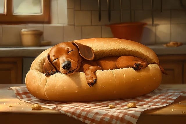 Free dachshund pet dog illustration