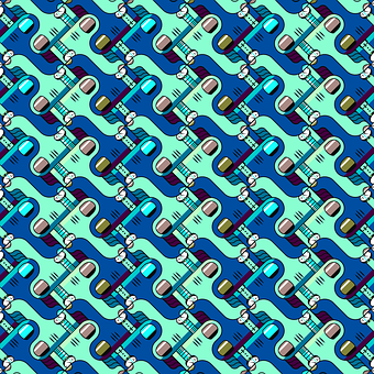 Mønster, Retro, Abstrakt, Geometrisk