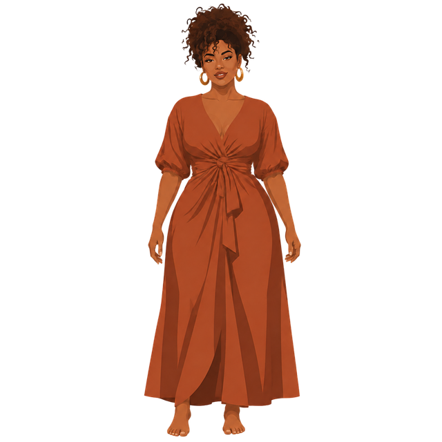 Free woman black dress vector
