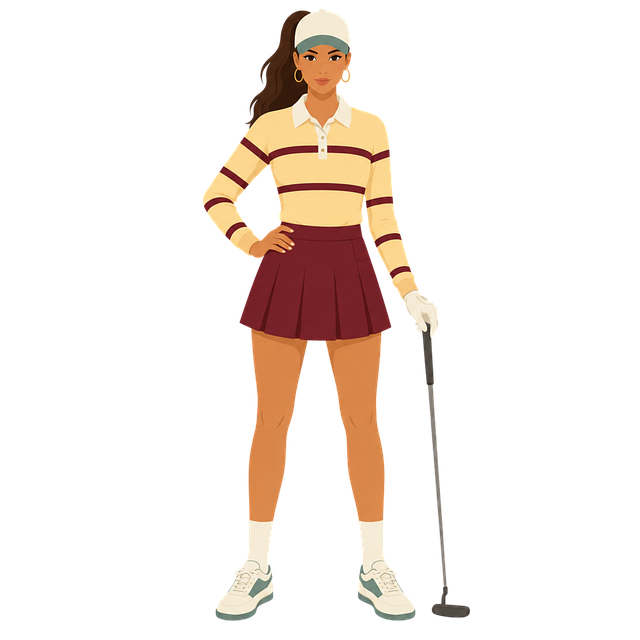 Free golf golf player woman vector