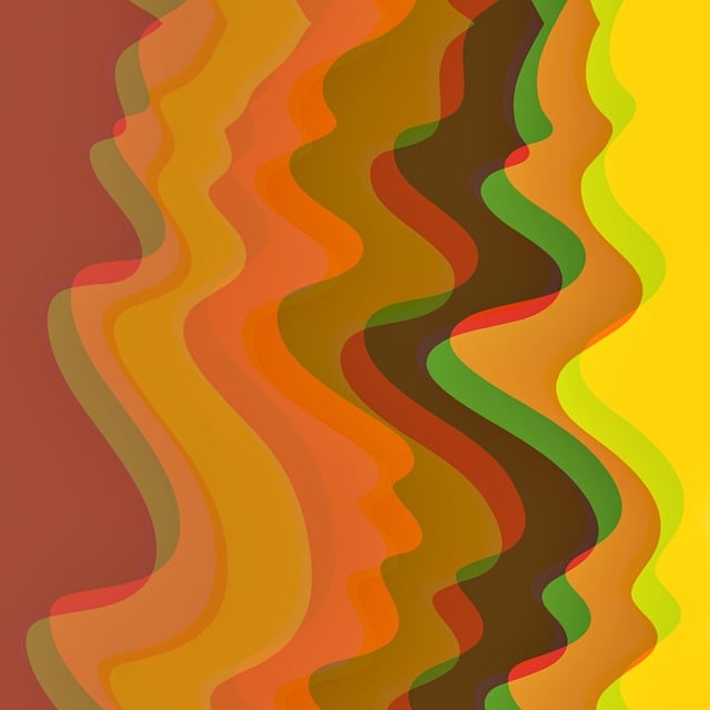Free waves abstract pattern illustration