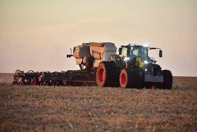 Tractor, Câmp, Soia, Agricultură