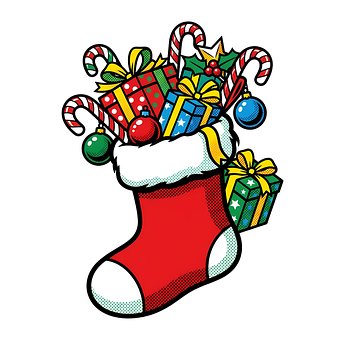 Free Christmas Stocking illustration and picture