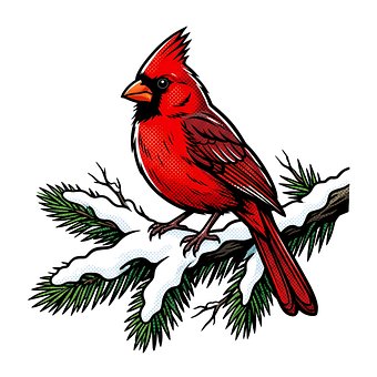 Free Cardinal Red illustration and picture