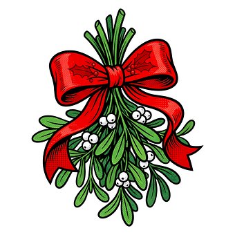 Free Christmas Mistletoe illustration and picture