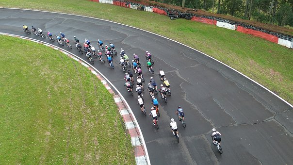 Free Aerial Cycling photo and picture