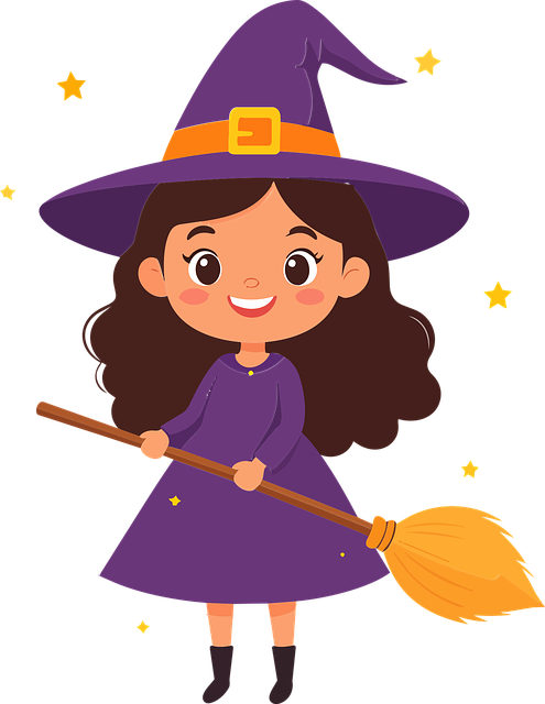 Free Cute Witch vector and picture