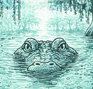 Free Alligator Swamp illustration and picture