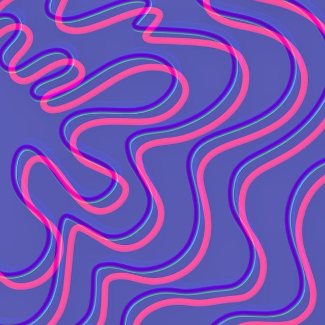 Free lines freehand abstract illustration