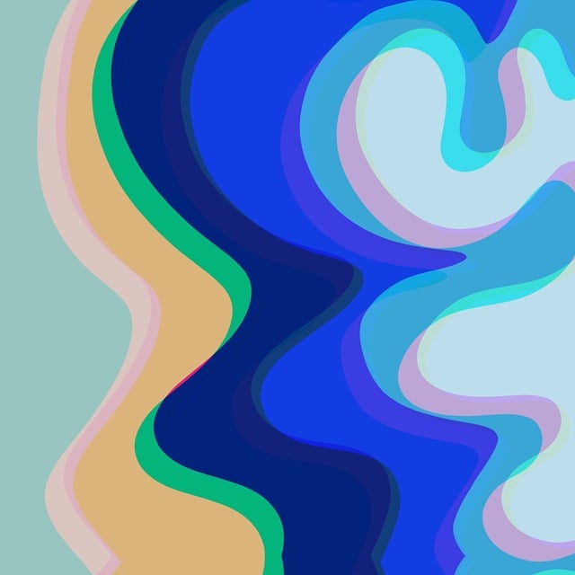 Free abstraction waves patterns illustration