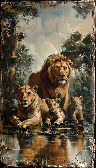 Free Lion Lioness illustration and picture