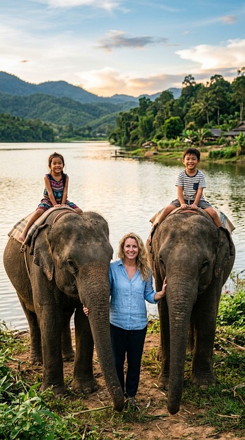 Elefant, Barn, Turist, Natur, Rejser
