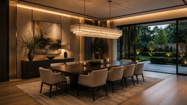 Comedor Moderno, Interior De Lujo