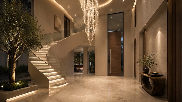 Entrada De Lujo, Escalera Moderna