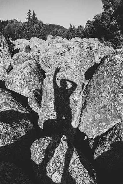 Sombra, Rocha, Natureza, Pessoa