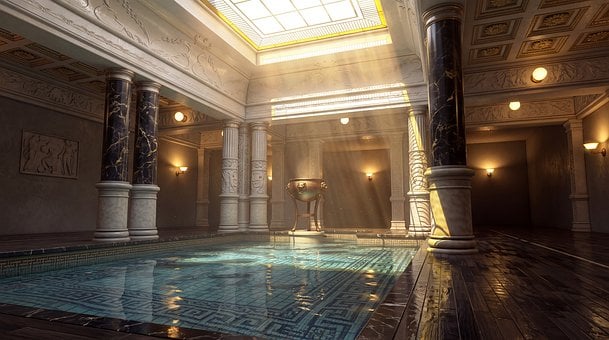 Free Roman Architecture Thermal Bath photo and picture
