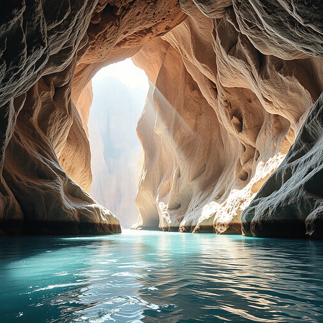 Free cave water light illustration