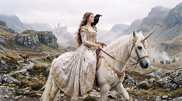 Free Princess Unicorn illustration and picture