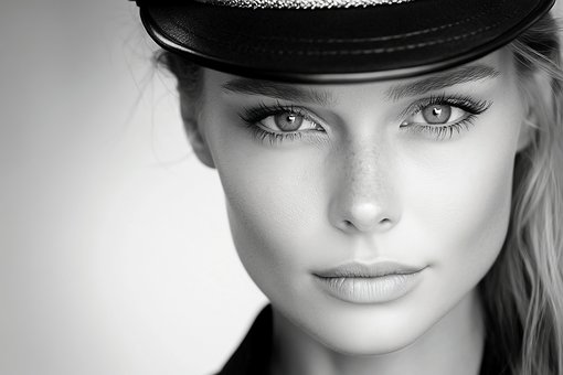 Free Portrait Black And White photo and picture