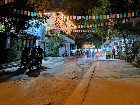 Free Street Night Market photo and picture
