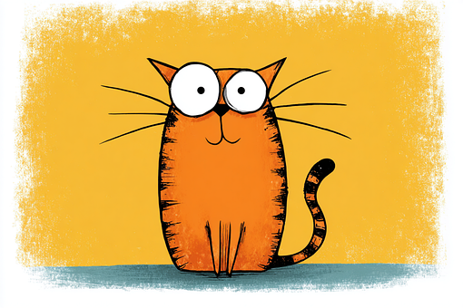 Free Funny Cat Animated illustration and picture